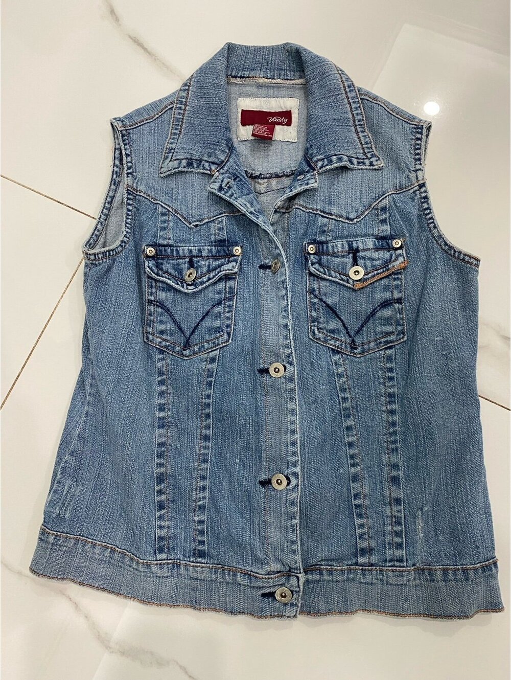 Vanity brand women’s denim vest